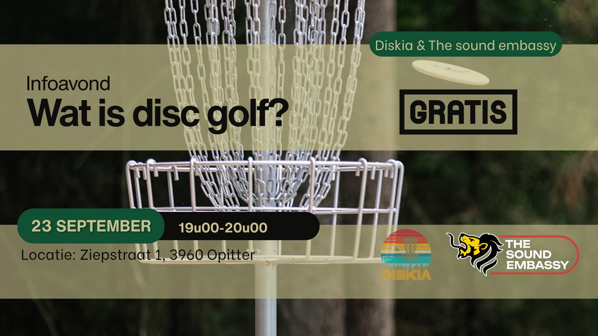 Gratis info avond wat is disc golf